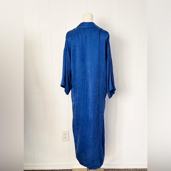 Mara Hoffman Saga Shirt Dress In Cobalt Blue Small - Picture 7 of 13